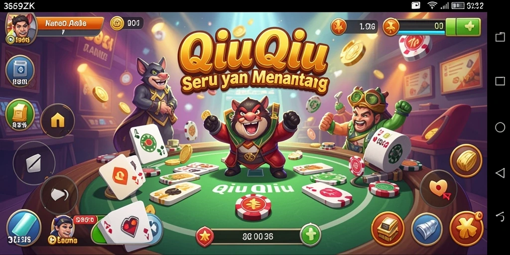 Screenshot dari gameplay QiuQiu 369ZK yang seru.