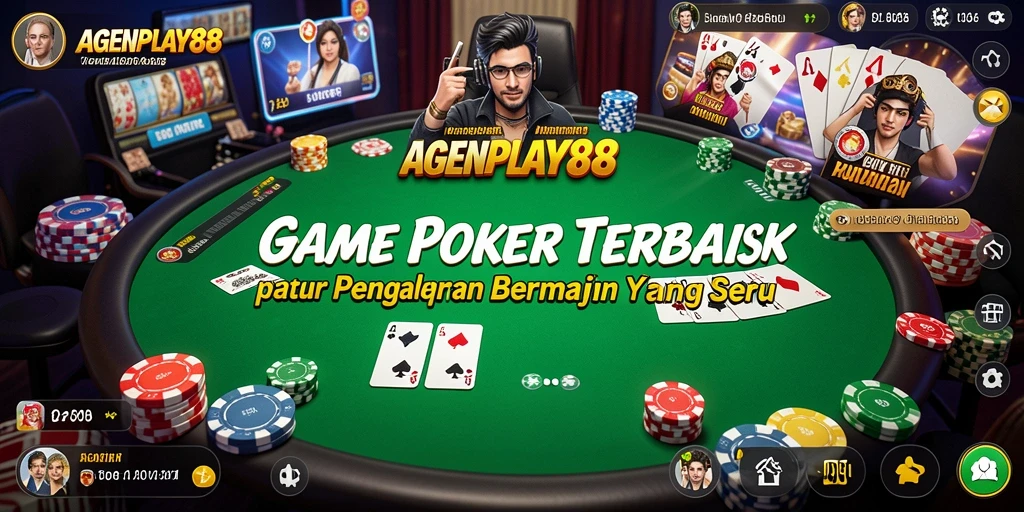 Tampilan menarik dari gameplay Poker di AGENPLAY88.