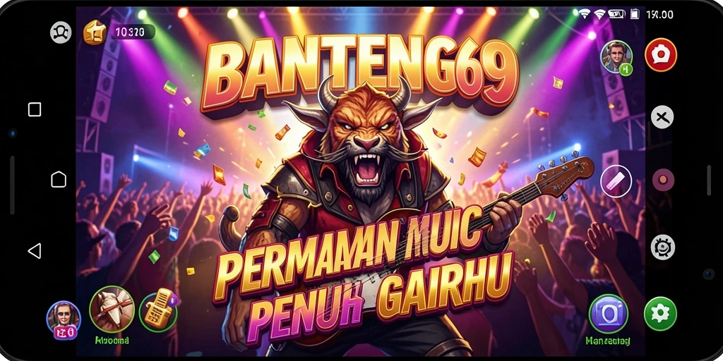 Screenshot gameplay BANTENG69 yang menampilkan tantangan musik seru.