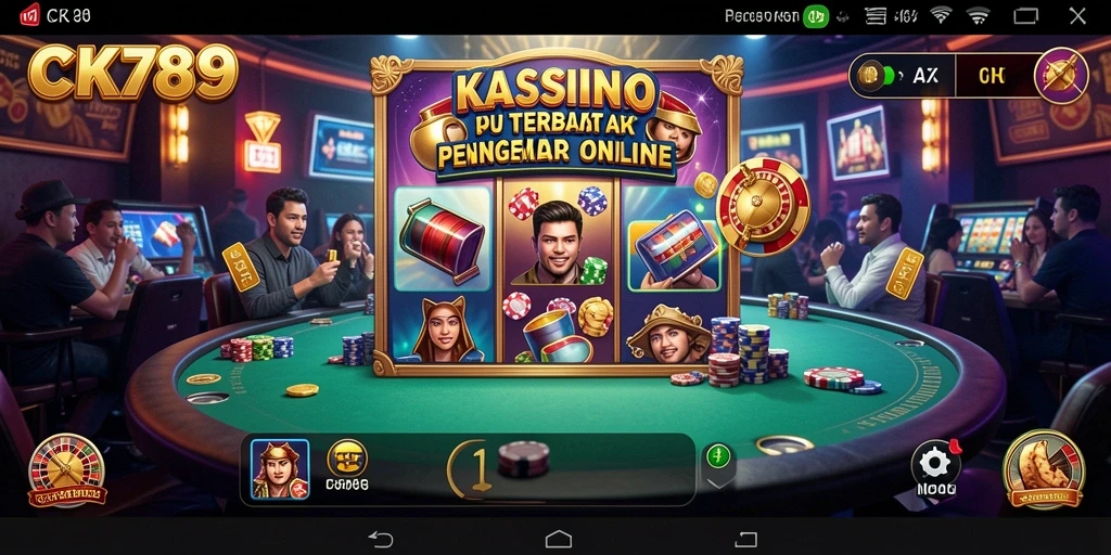 Screenshot utama CK789 menunjukkan antarmuka permainan Kasino yang menarik.