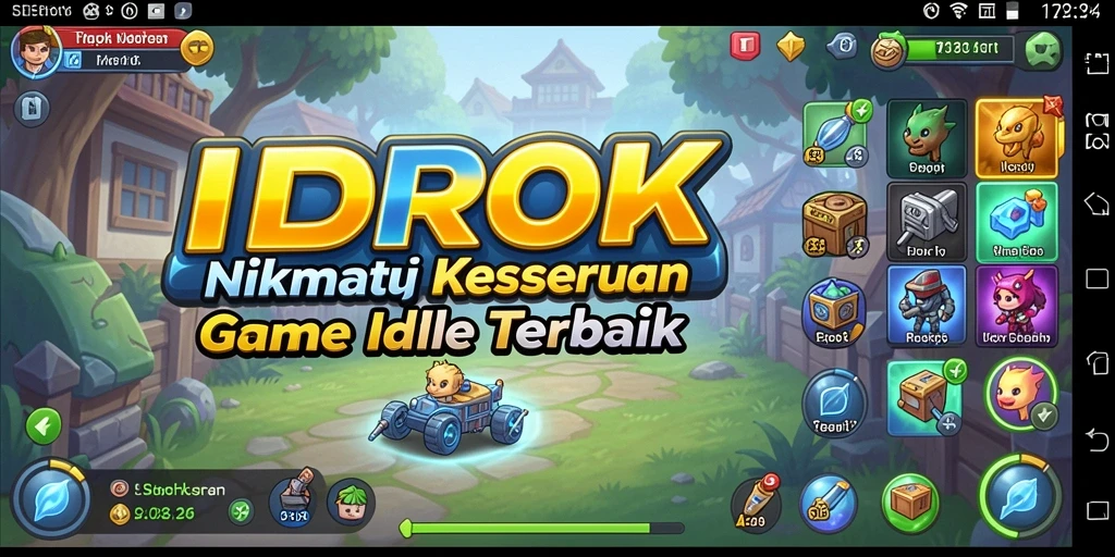 Tampilan gameplay IDROK yang menarik dan penuh warna.