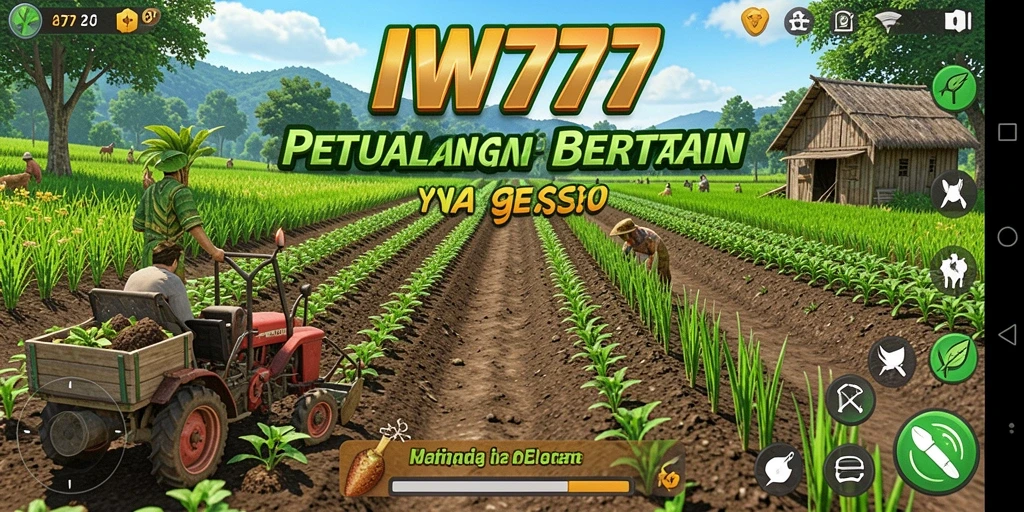 Tampilan gameplay IW777 yang memukau di lahan pertanian.
