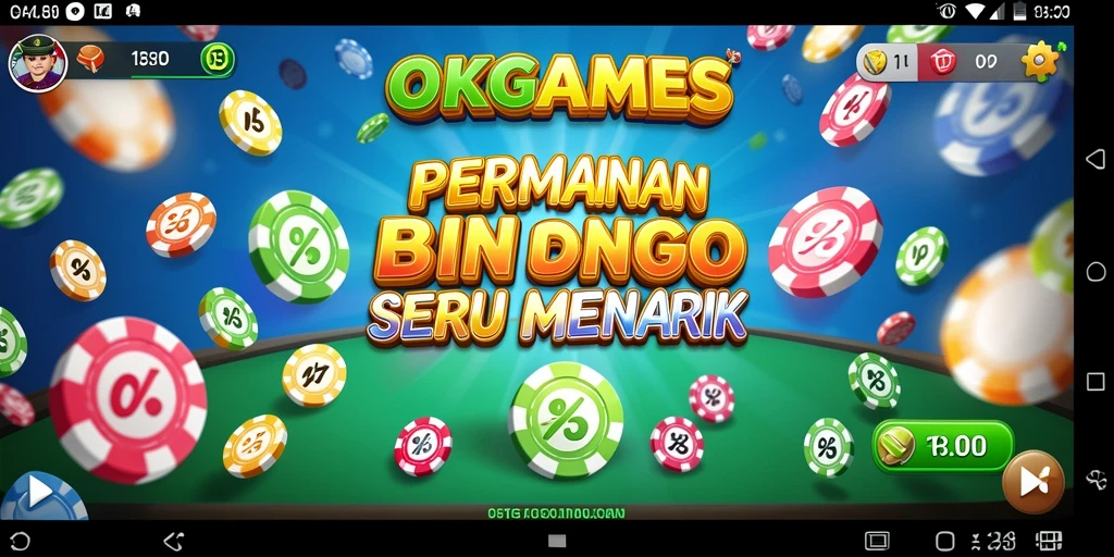 Tampilan gameplay menegangkan saat bermain Bingo di OKGAMES.