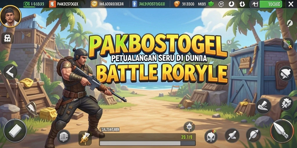 Tangkapan layar menunjukkan aksi intens dalam pertempuran Battle Royale.