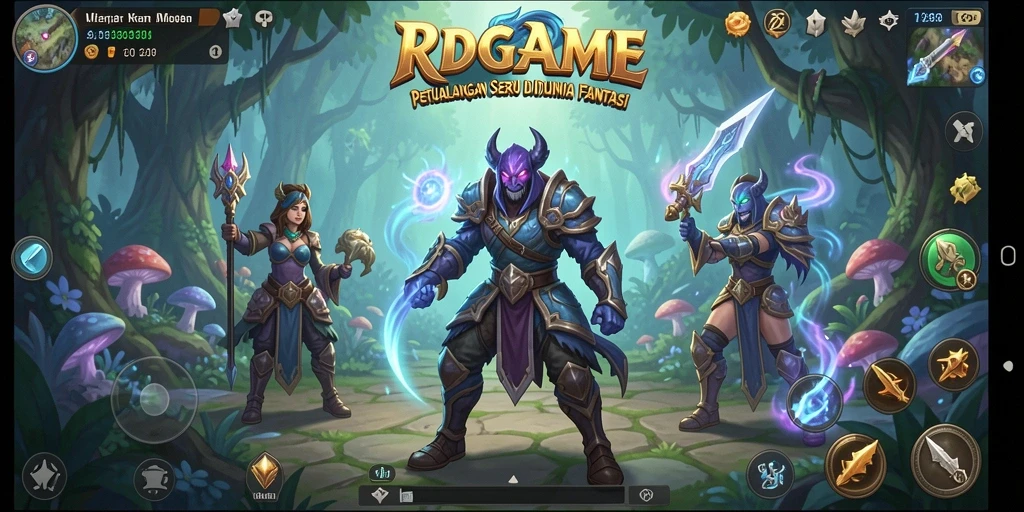 Tampilan gameplay RPGAME dengan grafis petualangan yang menakjubkan.