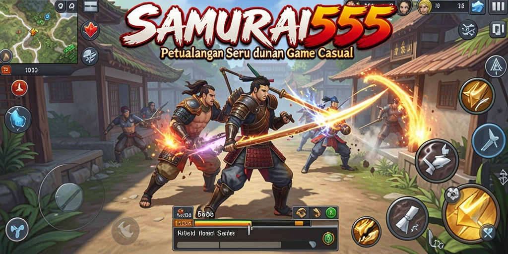 Screenshot gameplay SAMURAI555 yang menampilkan tantangan seru.