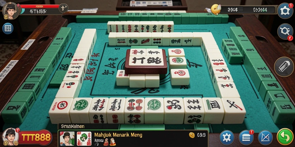 Screenshot gameplay TTT888 menampilkan tantangan Mahjong yang menarik.
