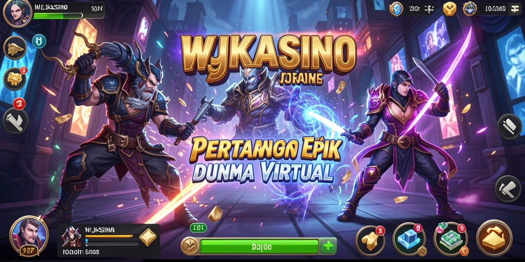 Screenshot gameplay <strong>WJKASINO</strong> yang menunjukkan pertarungan yang intens.