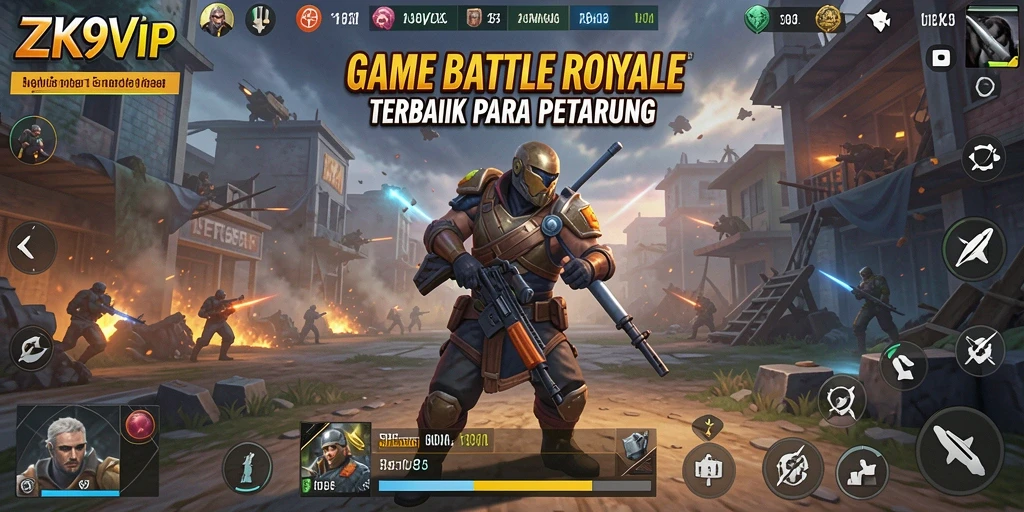 Gameplay intens dalam pertempuran Battle Royale ZK9VIP.