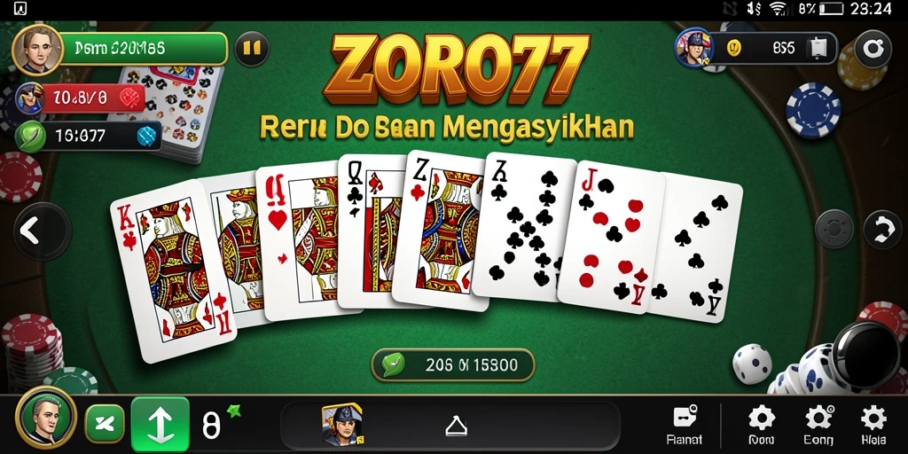 Tampilan gameplay menenangkan dengan grafis menarik di ZORO77.