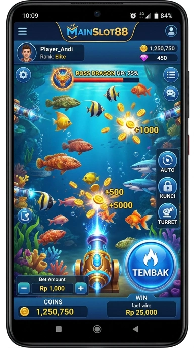 Tampilan utama aplikasi mainslot88 yang menarik.